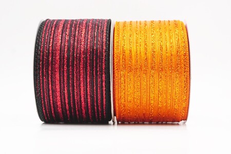 Metallic Sheer Fine Pinstripe Ribbon_KW0455.KW0456